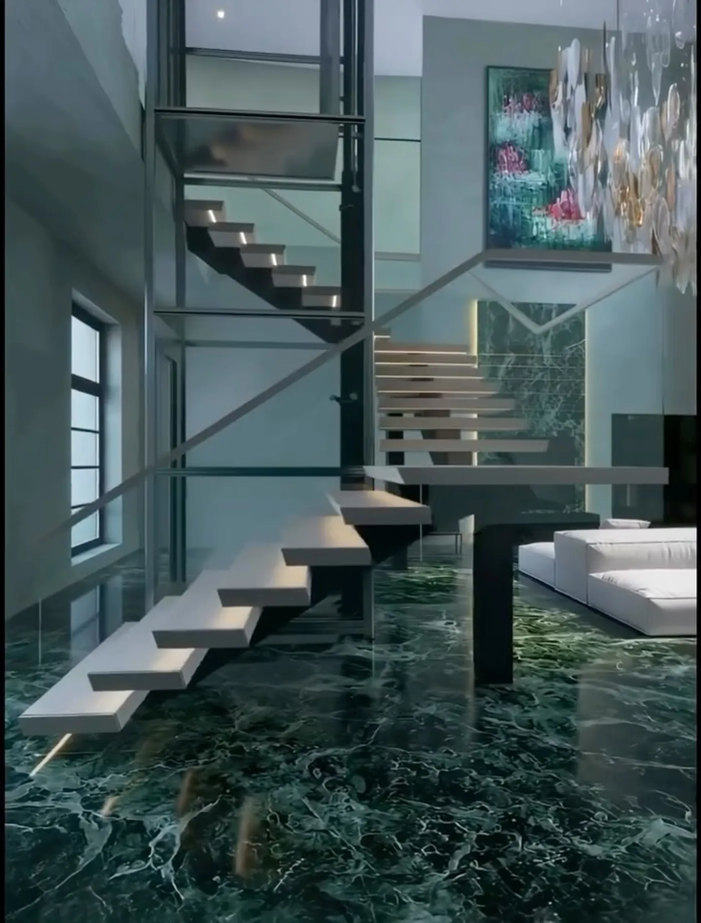 Commercial floating staircase contractor in Toronto