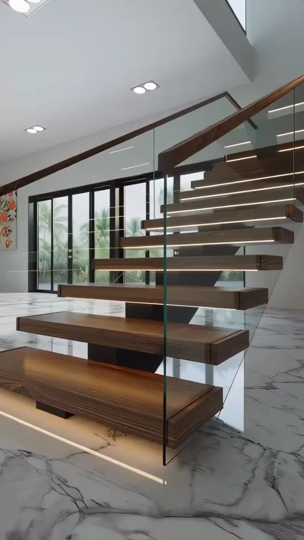 Floating stair remodeling results in Toronto