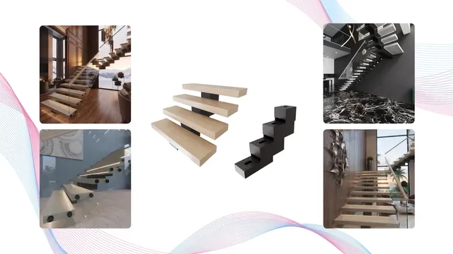 ZigZag ARC floating stair beam configuration in Toronto